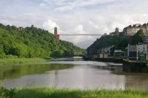 Brunel Impressions: Pont de suspension Clifton et gorge d'Avon à Bristol en Angleterre au Royaume-Uni en Europe