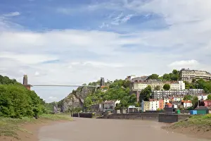 Isambard Kingdom Brunel Impressions: Pont de suspension Clifton conçu par Isambard Kingdom Brunel reliant le vallée du fleuve Avon à la ville de Clifton