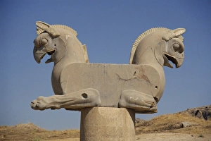 Persepolis Historical Site Impressions: Double-headed eagle