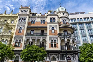 Seville Architecture Impressions: Edificio de La Adriatica, Seville, Andalucia, Spain, Europe