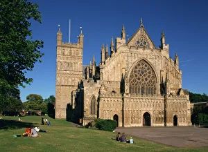 Cathédrale dExeter à Exeter dans le Devon en Angleterre au Royaume-Uni de lEurope