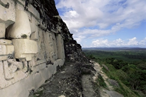 Central America Ruins Impressions: Frieze on eastern facade