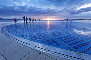 Croatia Tourism Impressions: Installation Greetings To The Sun by Nikola Basic at sunset