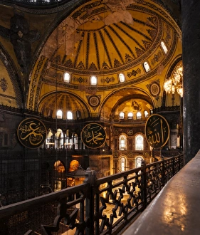 Istanbul Cityscape Photography Impressions: Interior of Hagia Sofia (Aya Sofya), UNESCO World Heritage Site, Sultanahmet, Istanbul
