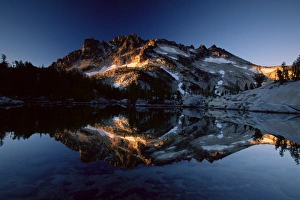 Mirror Image Of Mountains Impressions: McClellan Peak