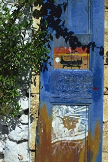 Greek Islands Architecture Impressions: Painted shutter