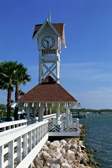 Florida Travel Destination Impressions: The Pier and clock