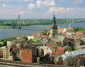 Impressions de Riga et la rivière Daugava, Lettonie Lettonie Impressions: Riga et la rivière Daugava