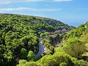Arkadi Monastery Impressions: Road to Arkadi Monastery, elevated view