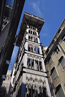 Contemporary Portuguese Architecture Impressions: Santa Justa elevator