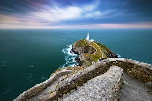 Great Britain Lighthouses Impressions: South Stack Lighthouse at sunset