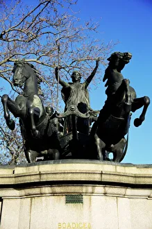 La statue de Boudicca à Londres au Royaume-Uni