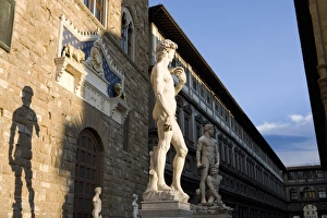 Famous Statues In Europe Impressions: Statue of David with shadow