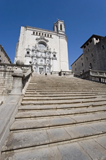 Mediterranean Cityscape Impressions: Steps of Cathedral