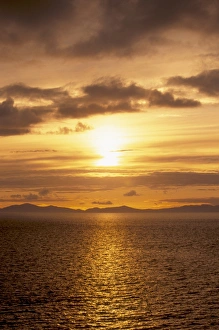 United Kingdom Travel Destination Impressions: Sunset over the Minch