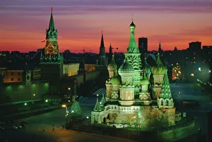 Red Square Moscow Impressions: Sunset over Red Square