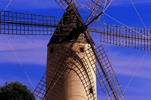 Mallorca Travel Destination Impressions: Typical windmill