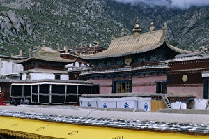 China Asia Travel Impressions: Upper halls at Drepung monastery, Lhasa, Tibet, China, Asia