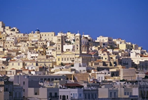Cyclades Islands Map Impressions: View of Ermoupolis