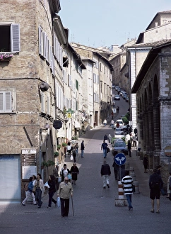 Marche Region Europe Impressions: View up Via Raffaello