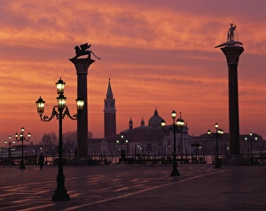 Venice Cityscape At Dawn Impressions: View across St
