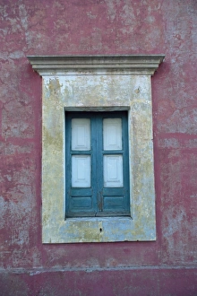 Impressions de Détail de la fenêtre, Île de Stromboli, îles Éolées (Îles éoliennes) ou Îles Lipari en Italie et en Europe Architecture Méditerranéenne Impressions: Détail de la fenêtre