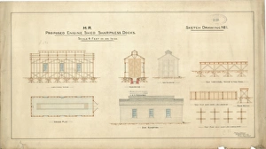 Le Mme a proposé un bâtiment à quai pour la pointe de lengrenage [1877]
