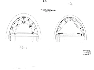 Network Rail Archives Impressions: St Leonards Tunnel - Cross Sections [c1925]