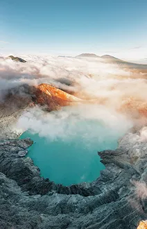 Java Indonesia Impressions: Ijen Volcano from above, Java, Indonesia