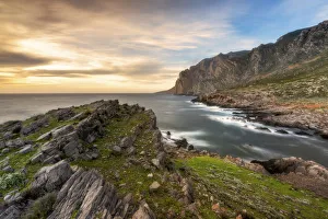 Italian Island Getaway Impressions: Sunset in Punta Libeccio, Marettimo, Egadi island, Trapani, Sicily, Italy, Europe