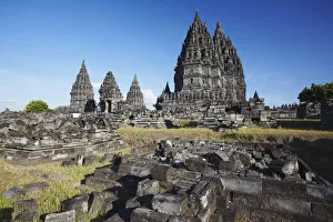 Les temples du complexe de Prambanan, à Java en Indonésie