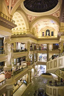 États-Unis, Nevada, Las Vegas, The Strip, Forum Shops, zone commerciale principale.