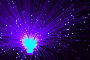 Impressions de Ashley Cooper/Spécialiste des marchés Images datées de 2009 janvier: Une lumière optique en fiber
