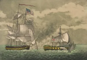 War Of 1812 Impressions: War 1812. Capture of Sloop of War, HMS Java, by the Frigate USS Constitution