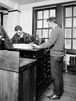 Granger Art On Demand Prints Impressions: CENSUS TABULATOR. American workers counting census data, early 20th century