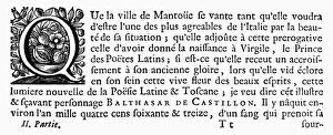 French Wood Engraving Impressions: PRINTING INITIAL, c1500. Initial Q. Wood engraving, French, c1500