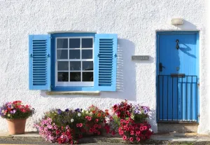 Cornouailles Impressions: Une cabane de plage dans le village côtier cornouaillais de St Mawes