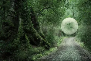 Digital Composite Image Impressions: binary code, binary river, bubble, color image, communication, computer graphic, concept