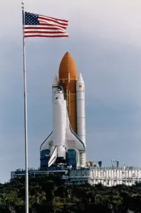 Space Shuttle Discovery Impressions: Shuttle on the Launch Pad
