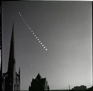 Multiple Exposure Photography Impressions: Multiple Exposure Of Solar Eclipse