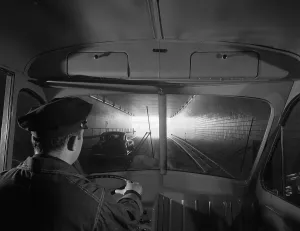 Civil Engineering History Impressions: View of Brooklyn-Battery Tunnel from a Truck