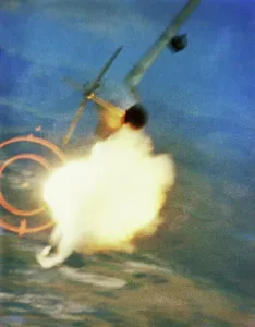 Vietnam War Aircraft Impressions: Wing of MIG-17 Exploding