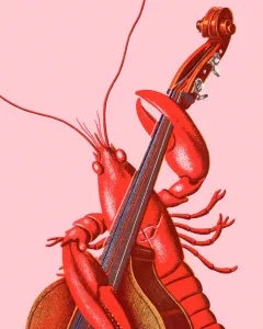 Un Crabe Jouant de la Contrebasse Upright