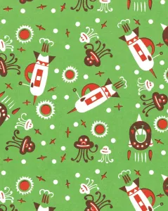 Pop Art Illustrations Impressions: Rocket pattern