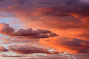 Cloud Formation Photography Impressions: Cloud formations, evening sky, Namibia