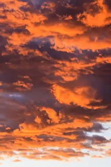 Cloud Formations Impressions: Cloud formations, evening sky, Namibia