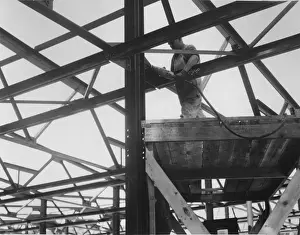 Industrial Photography 1930s Impressions: Construction Worker