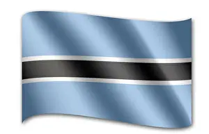 Graphic National Symbols Impressions: Flag of Botswana