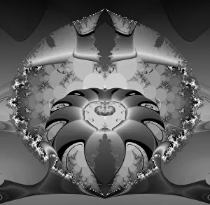 Geometric Shapes Illustration Impressions: Fractal object