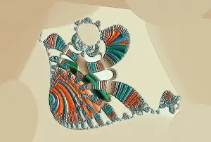 Colorful Geometric Patterns Impressions: Fractal object